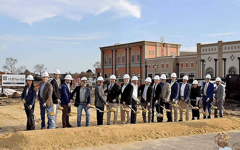 A photo showing the groundbreaking of Beaumont Bone & Joint Institute